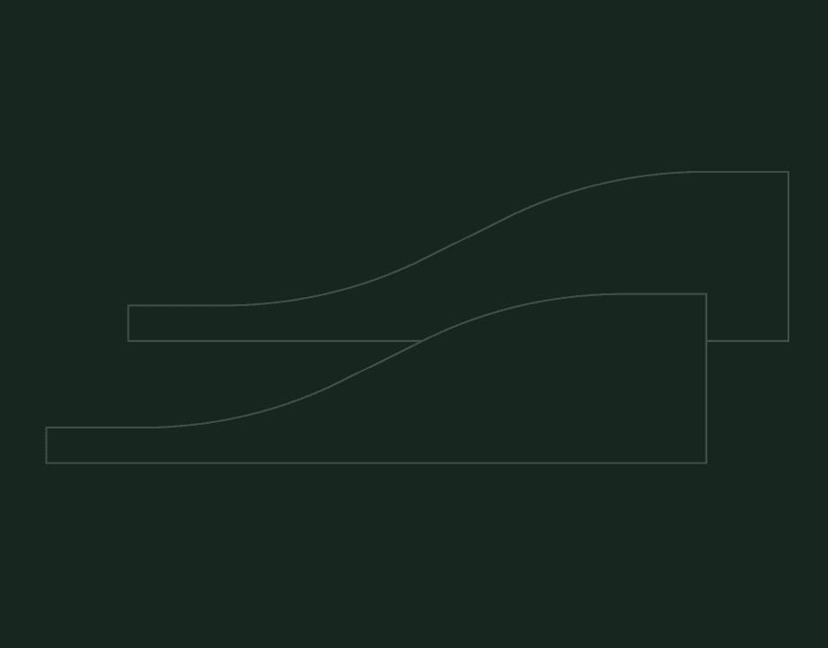 Two wave bands drawn as outlines