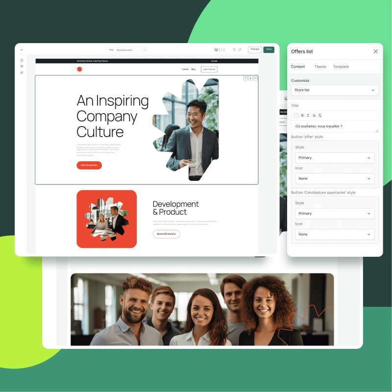 project thumbnails ui hr saas